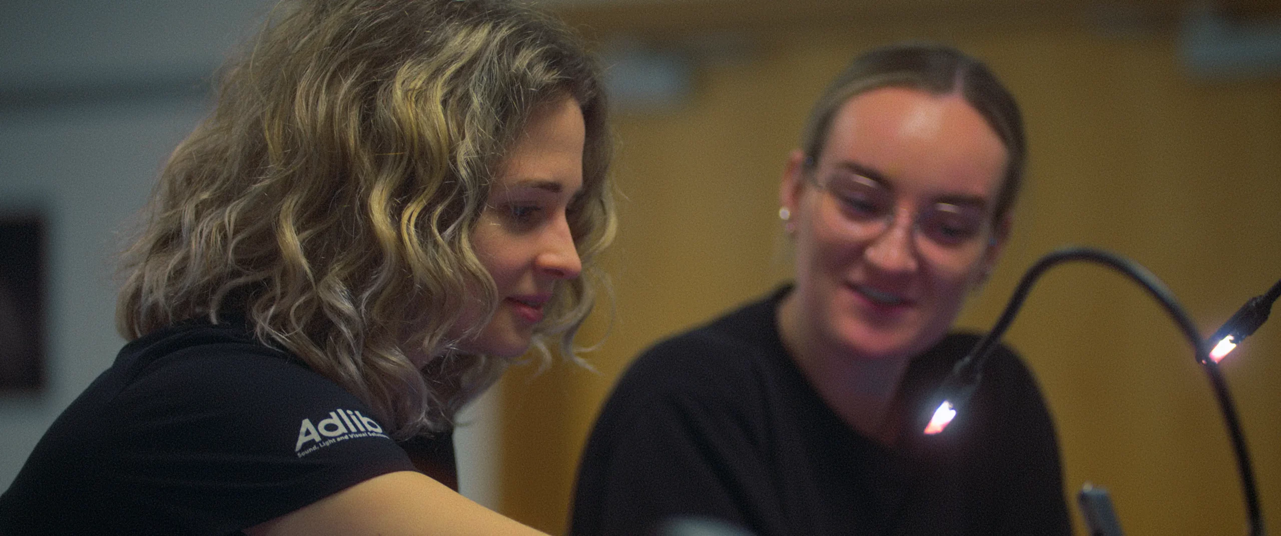 Robyn Hannah & Ema Gazdik share mix tactics and strategy together during the filming of the short film For You filmed by KINØ