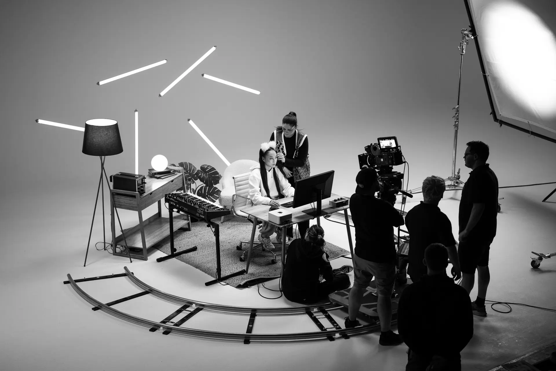 Mock-up music producer studio, designed and shot by KINØ.